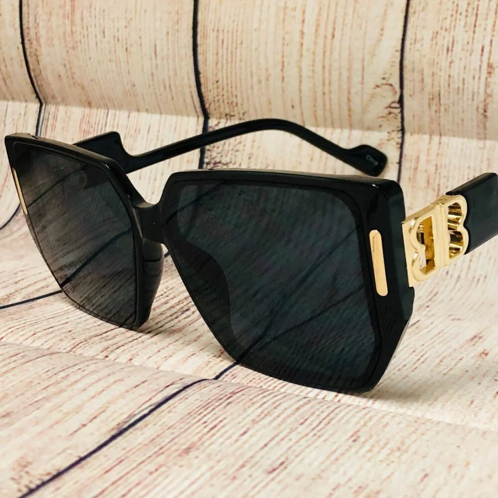 Sunglasses Women Sunglasses Black Square Lens‎ Elegant Shades Lentes Gafas Mujer